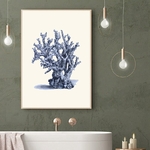 Affiches-et-imprim-s-de-plantes-de-corail-bleu-Marine-toile-d-art-mural-Vintage-pour