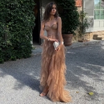 AIOVOX-robe-De-bal-l-gante-en-Tulle-en-dentelle-pliss-e-fendue-longueur-au-sol