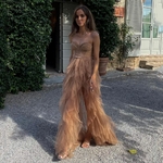 AIOVOX-robe-De-bal-l-gante-en-Tulle-en-dentelle-pliss-e-fendue-longueur-au-sol