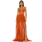AIOVOX-robe-De-bal-l-gante-en-Tulle-en-dentelle-pliss-e-fendue-longueur-au-sol