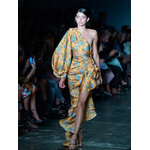 Robe-longue-Sexy-volants-irr-guliers-asym-trique-paule-inclin-e-motif-Floral-tenue-de-soir