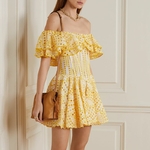 Robe-courte-brod-e-volants-et-paules-d-nud-es-style-r-tro-nouvelle-collection-2022