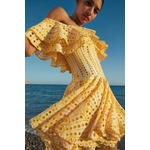 Robe-courte-brod-e-volants-et-paules-d-nud-es-style-r-tro-nouvelle-collection-2022