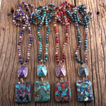 Bijoux-boh-me-mode-RH-pierres-naturelles-cristal-pierre-nou-e-pierre-Semi-pr-cieuse-Boho