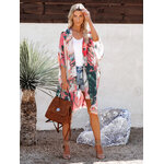 Cardigan-manches-Kimono-en-mousseline-de-soie-pour-femmes-imprim-floral-ample-noir-Cover-Up-pour