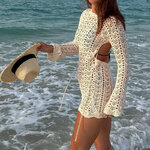 Robe-Vintage-en-Crochet-fleurs-ajour-e-Cover-up-pour-femmes-Chic-Sexy-tricot-dos-nu