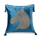 Housse-de-coussin-t-te-de-cheval-perl-e-en-velours-taie-d-oreiller-avec-glands