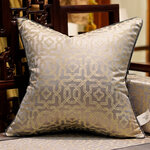 Housses-de-coussin-en-Patchwork-de-Style-chinois-moderne-de-luxe-marron-gris-avec-glands-45X45