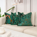 Housse-de-coussin-en-velours-vert-sarcelle-Patchwork-de-luxe-taie-d-oreiller-d-corative-moderne