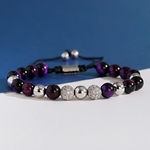 Bracelet-en-perles-d-oeil-de-tigre-bleu-pour-hommes-tissage-zones-me-boule-CZ-r