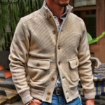 Veste-de-costume-simple-boutonnage-pour-homme-la-mode-d-contract-e-solide-col-montant-nouvelle