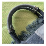 Lux-ChimFashion-Sac-fourre-tout-chic-Demin-pour-femme-sac-imprim-lettres-style-d-contract-mode