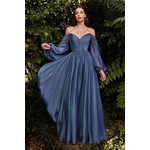 Robe-de-soir-e-de-forme-trap-ze-tenue-de-soir-e-de-standing-col-en
