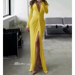 Robe-pliss-e-l-gante-col-en-V-pour-femmes-manches-longues-design-torsad-mince-monochromatique.jpeg_640x640