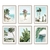 Toile-d-art-mural-de-plage-ananas-feuille-de-palmier-plante-d-arbre-peinture-affiches-et