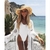 Robe-de-plage-transparente-manches-longues-en-dentelle-blanche-couleur-unie-Cover-Up-de-plage-pour