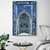 Affiches-murales-Vintage-d-art-marocain-bleu-plafond-imprim-chute-Hafez-r-tro-mosqu-e-moderne