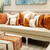 Oreiller-et-taie-d-almofadas-couleur-orange-Housse-de-coussin-mod-le-r-tro-design-moderne