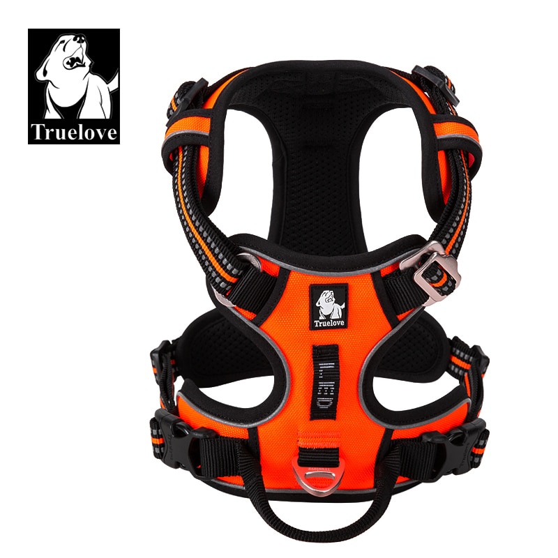 TRUELOVE-Harnais-pour-animal-de-compagnie-en-nylon-r-fl-chissant-ne-n-cessite-pas-de