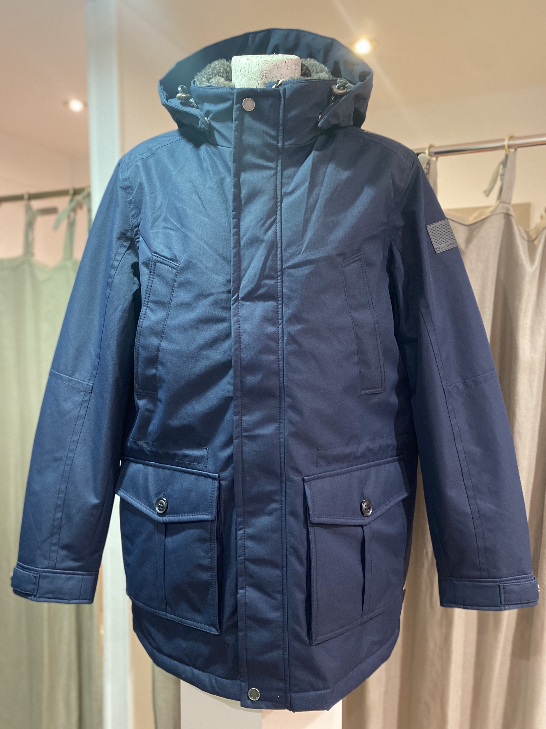 manteau bleu