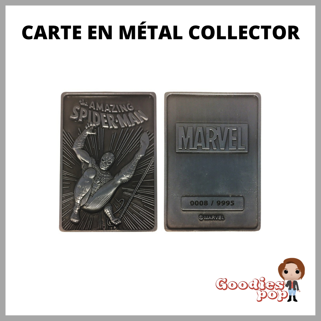 carte-en-metal-collector-spider-man-marvel-goodiespop