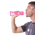 Sherpa Flask - 330ml Pink, Man Drinking
