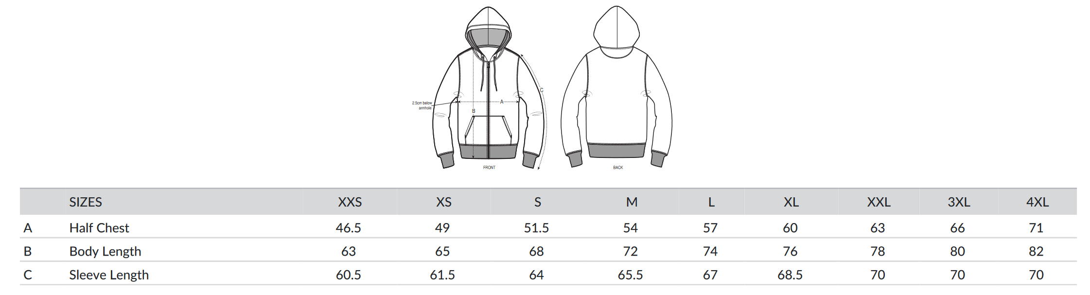 Fiche produit sweat zip 300 NO autrement