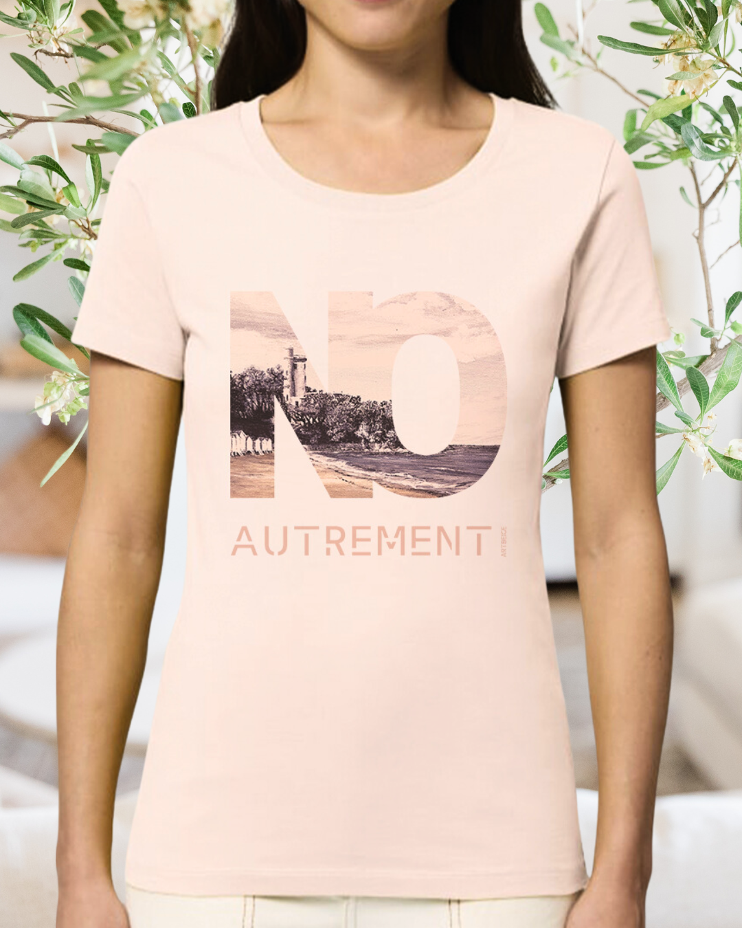 T-Shirt femme rose tendre | Édition Artistique | NO Autrement