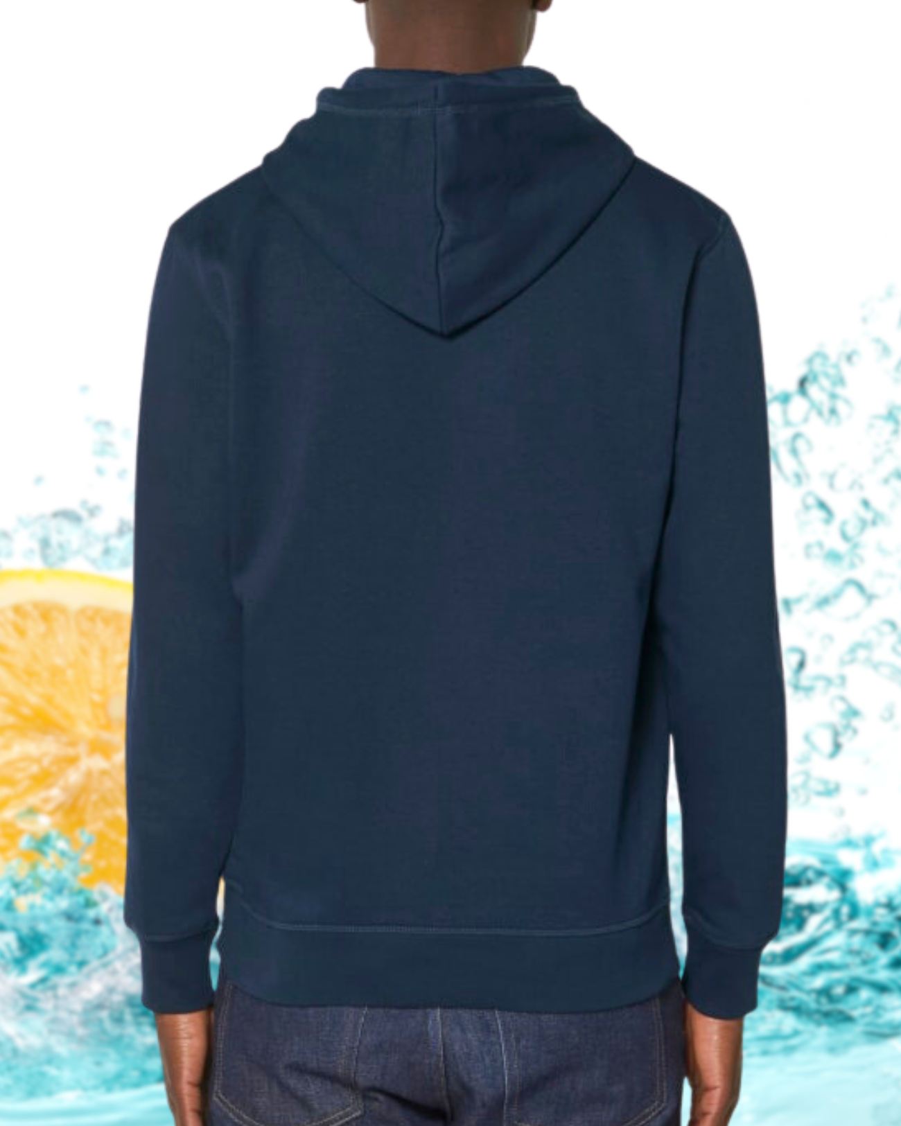 Hoodie marin navy NO autrement  dos