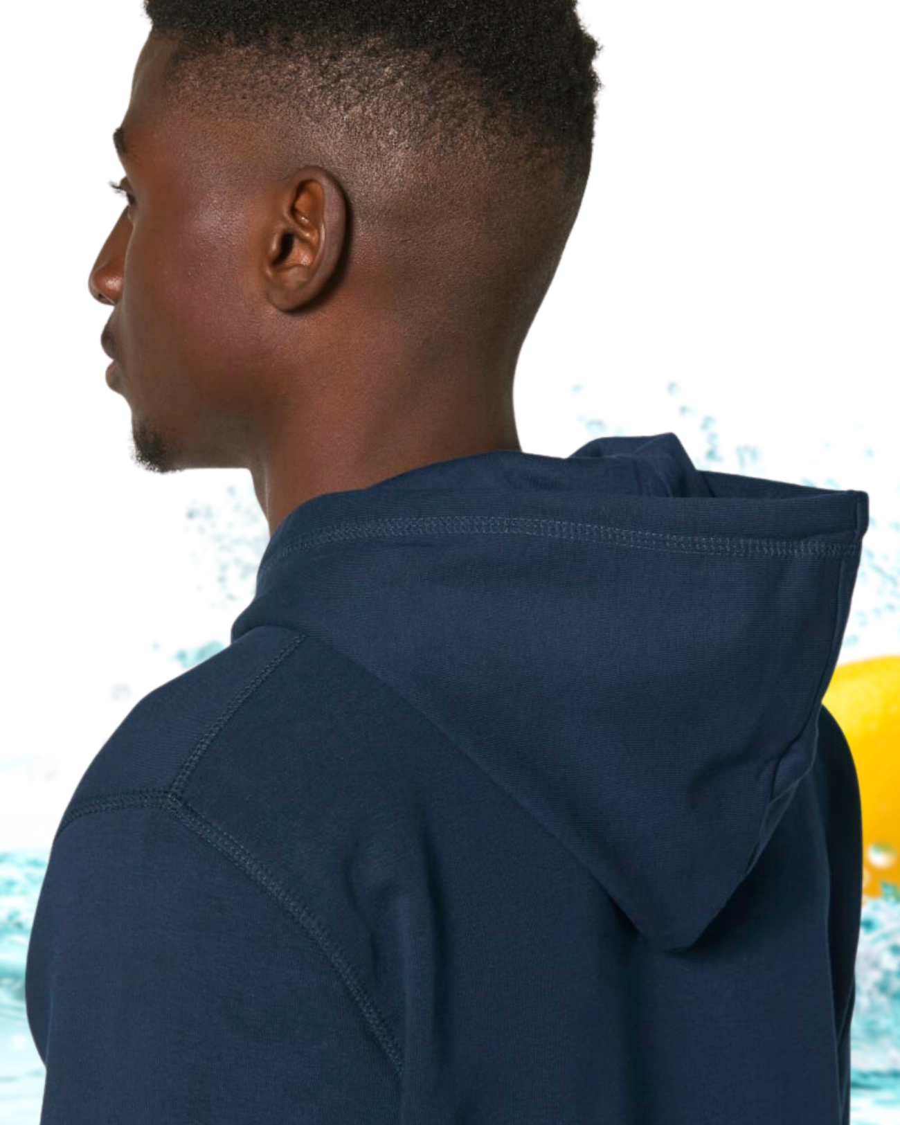 Hoodie marin navy NO autrement  détail capuche