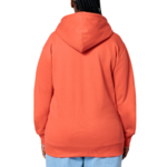 Hoodie orange mécanique NO autrement (dos)