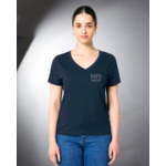 T-shirt femme col V marin  Navy  NO autrement