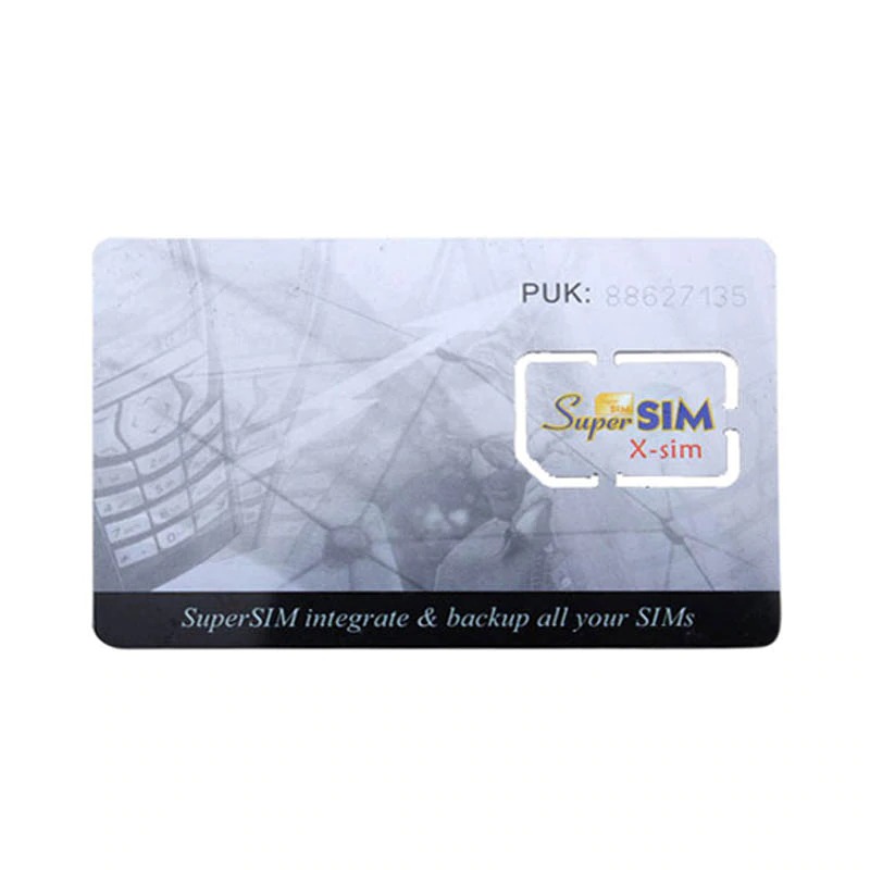 Tarjeta SIM SuperSIM con soporte de tarjeta