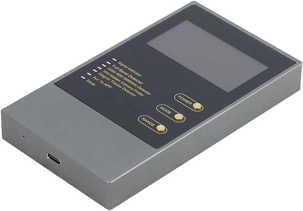 Primer plano de la pantalla y los botones del SilentGuard PRO