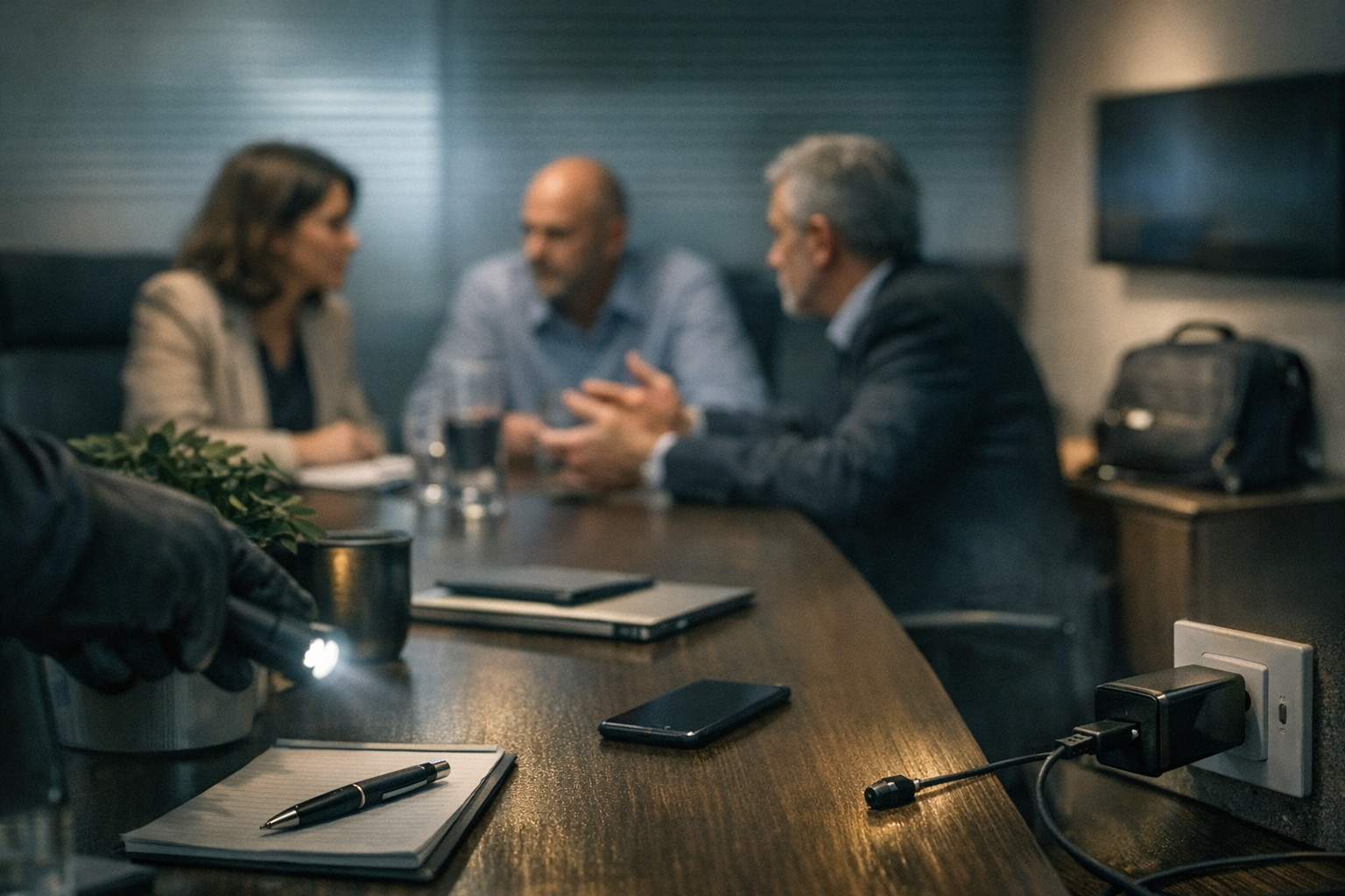 Micrófono espía en una empresa: cómo proteger reuniones sensibles sin equipos complejos