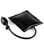 Cojín inflable de cerrajería negro con tubo y pera de inflado