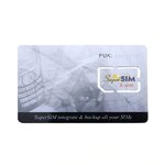 Tarjeta SIM SuperSIM con soporte de tarjeta