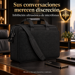 ANGEL EXECUTIVE sobre un escritorio con móvil y documentos para conversaciones confidenciales
