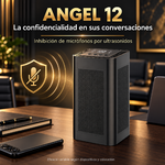 ANGEL 12 PRO en una sala de reuniones junto a un móvil y un cuaderno