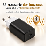 Cargador USB-C y localizador Bluetooth: dos funciones en un accesorio de uso diario
