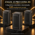 ANGEL 12 PRO ULTRA 3D: conjunto de tres dispositivos sincronizados con 348 transductores en total