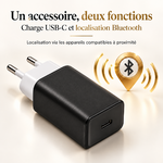 Cargador USB-C y localización Bluetooth: dos funciones en un accesorio discreto