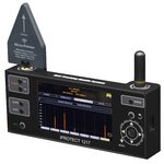 Detector iProtect 1217 con pantalla de mediciones visto de frente