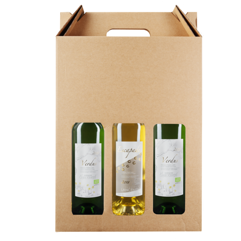 Carton Pour Bouteilles De Vin: Blanc | KAISER KRAFT
