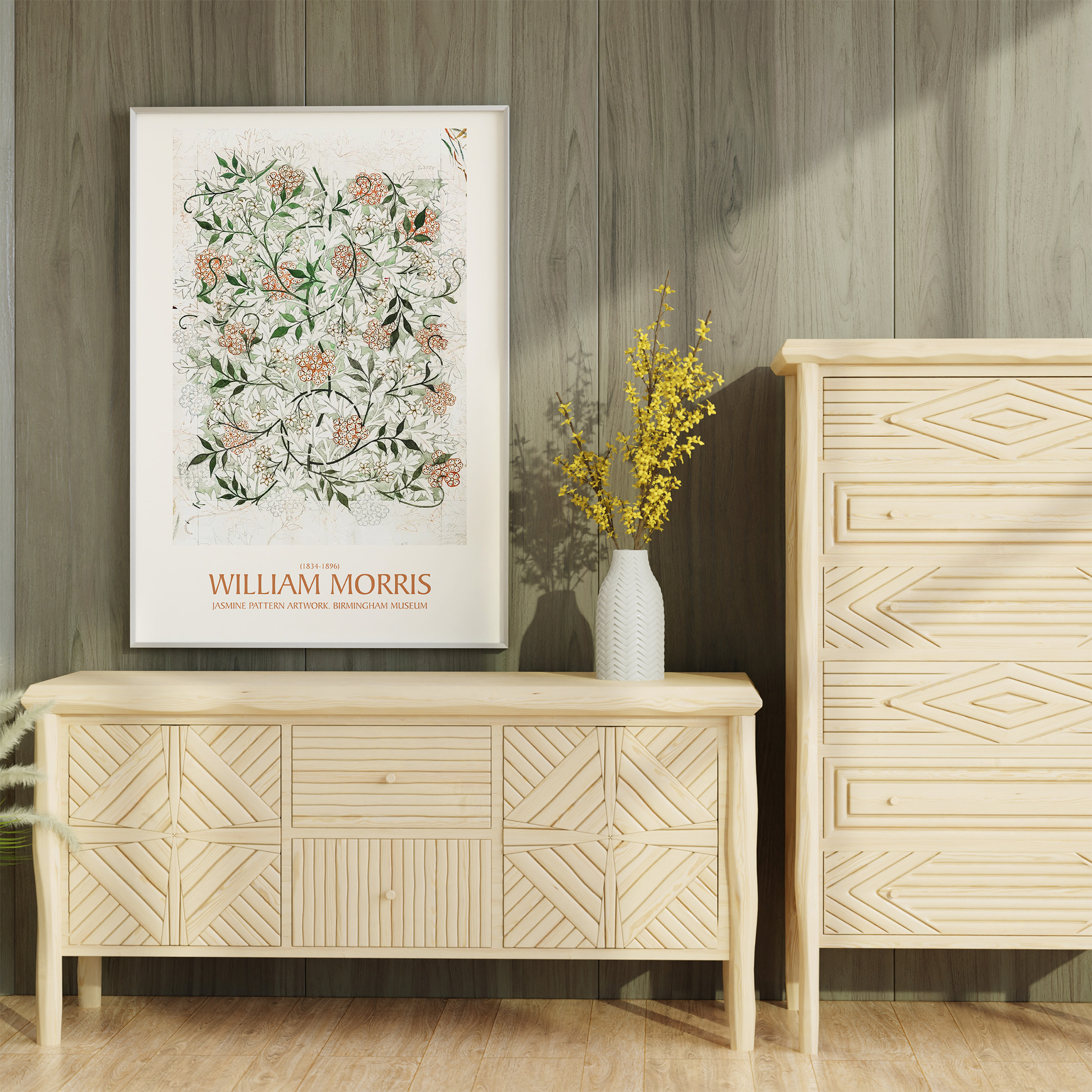 WilliamMorris-Jasmin_Poster-vintage-décoration-murale_Affiche-_Vegetal_nature