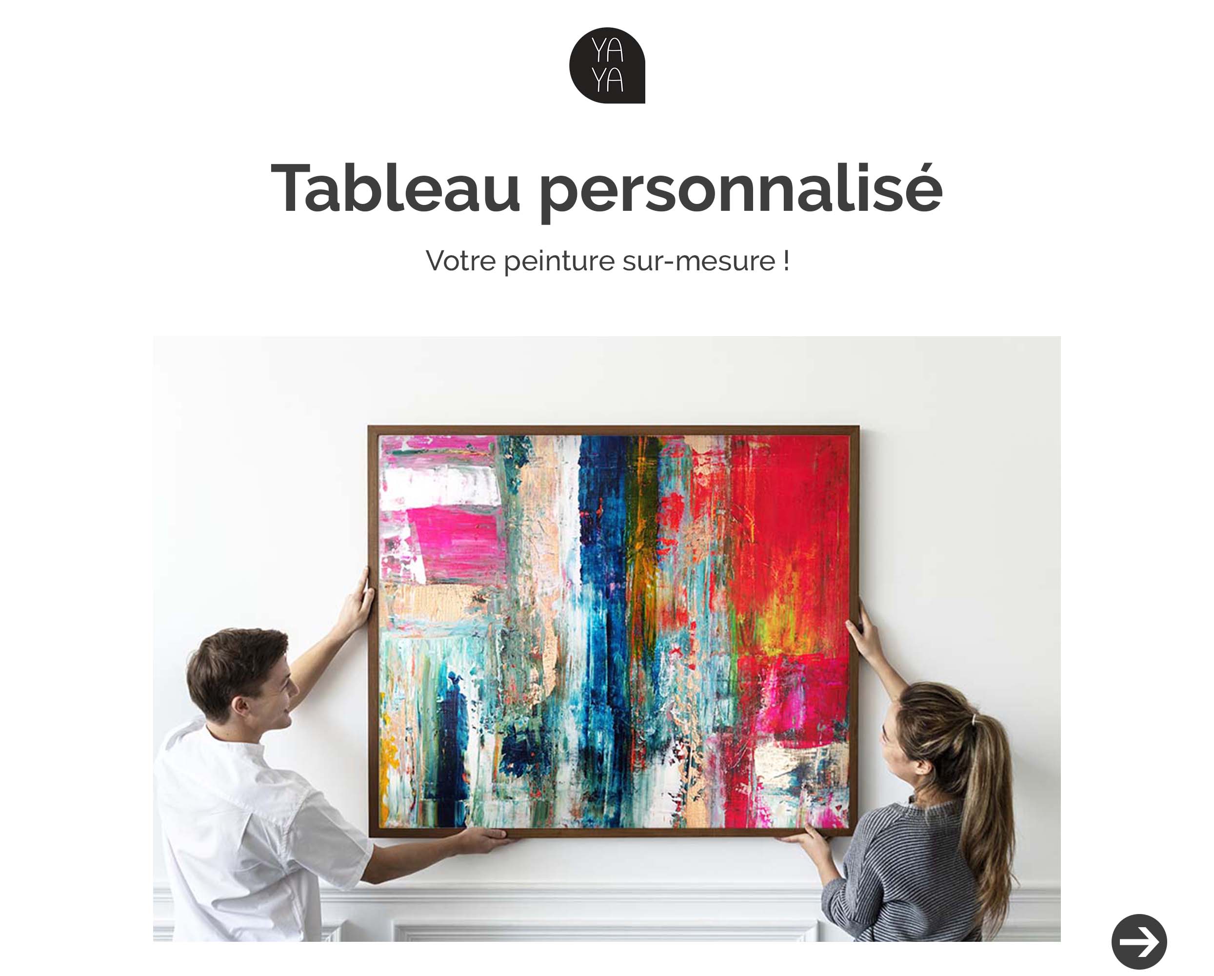 Tableau personnalisé sur-mesure