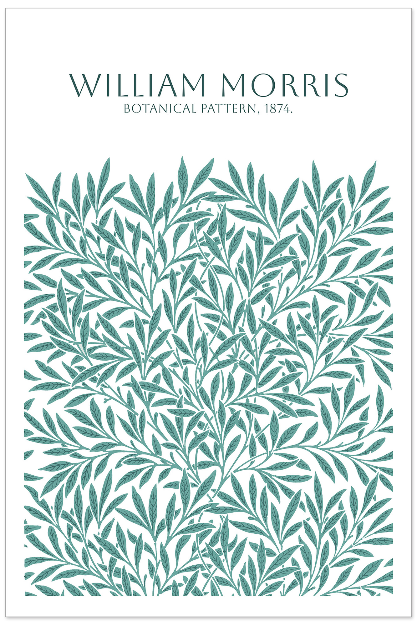Affiche motif floral William Morris - Botanical Pattern
