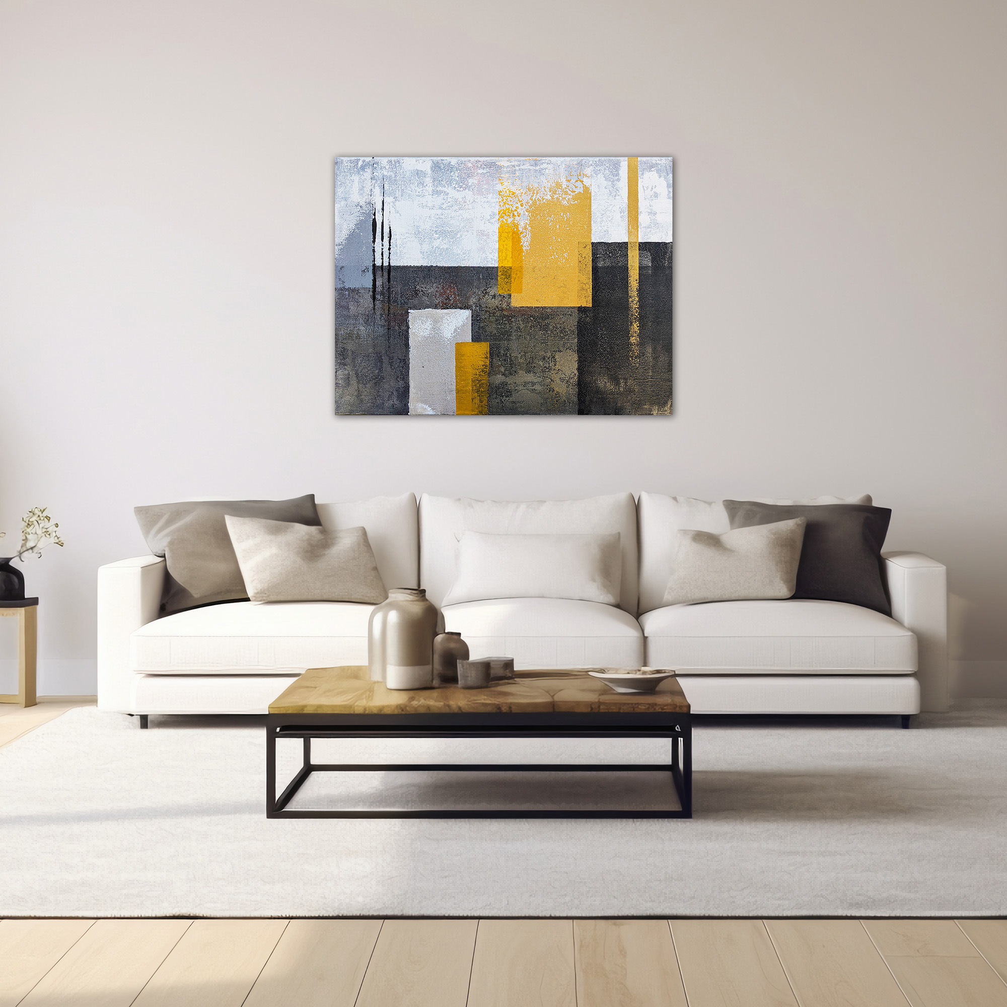 Tableau peinture moderne fait main- Toile déco murale haute qualité
