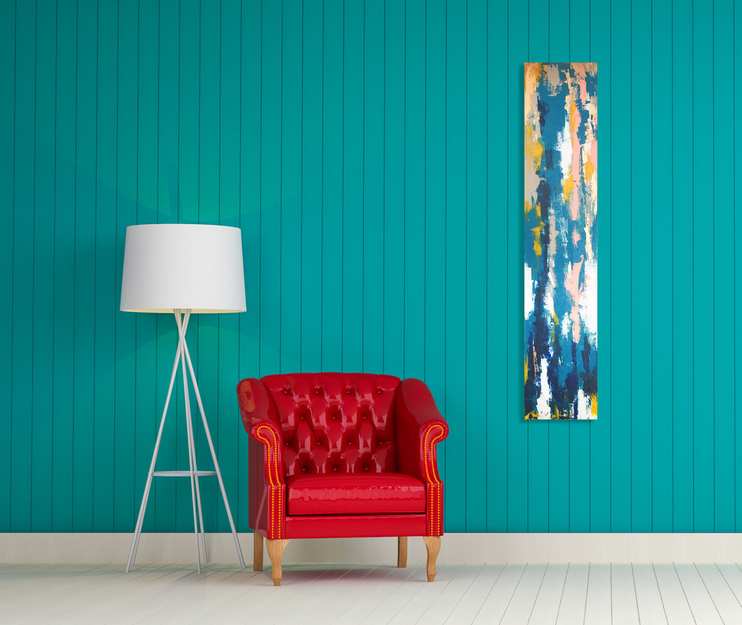 tableau-peinture-tendance-artiste_coloré_abstrait_bleu-rose-jaune-blancvertical