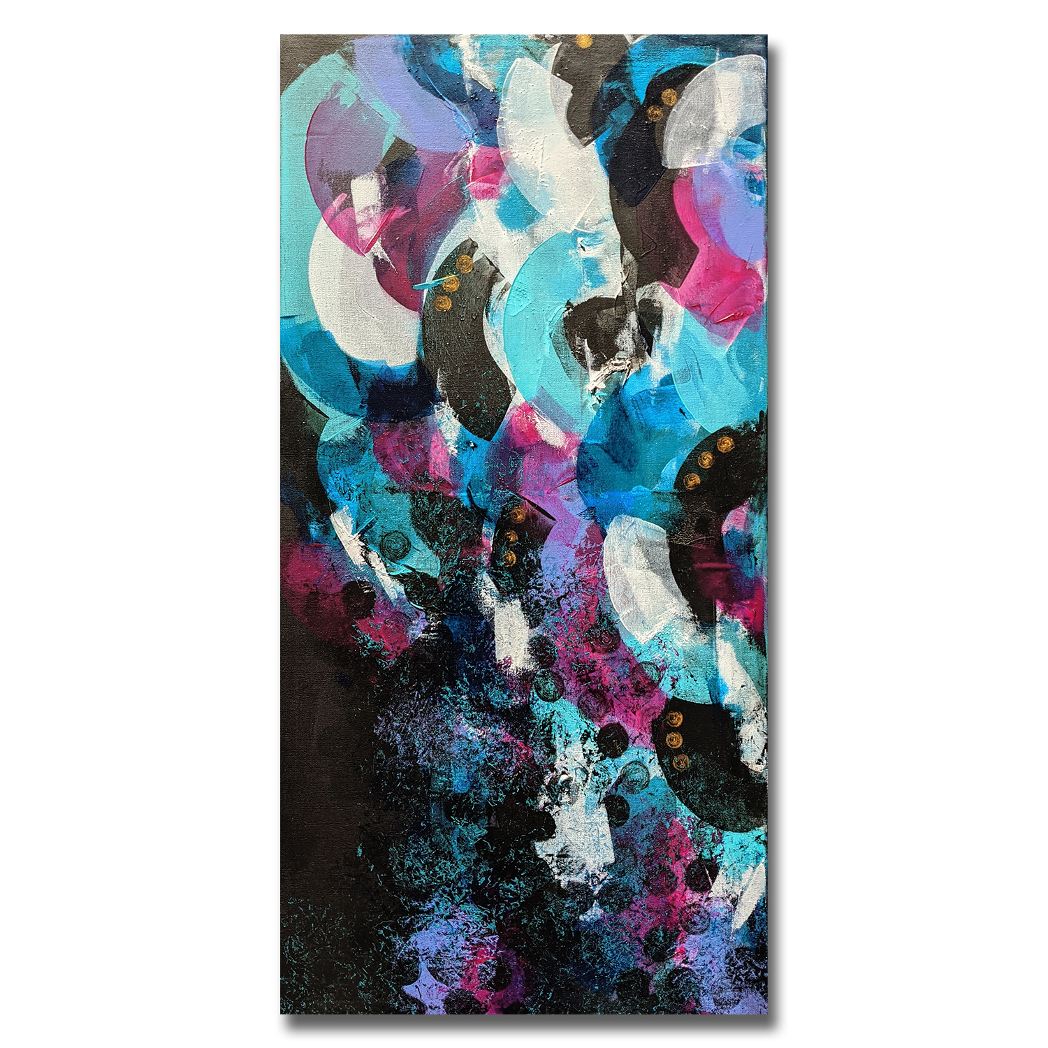 tableau-peinture-tendance-artiste_coloré_noir-bleu-violet_moderne_mouvement